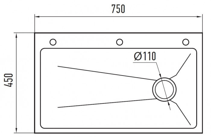 Мийка Zerix ZH7545-SET-05 DECOR NANO-SILVER (3.0/0.8) з нерж. сталі, комплект (нержавійка) (ZM5584)