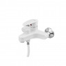 Змішувач для ванни Plamix CEZAR-009 EURO SET White, зі шлангом, лійкою та кронштейном (PM0692)