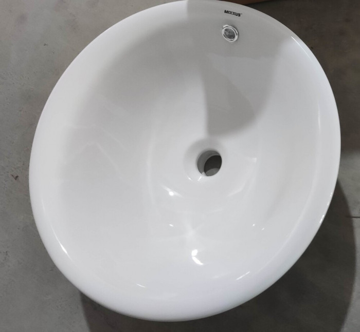 Раковина врізна на стільницю MIXXUS PREMIUM TOPPER-1601 470х470х180mm з переливом (MP6571)