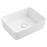 Умивальник накладний керамічний Mixxus Premium Quadro-0101 475x370x140mm (MP6487)