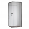 Душова кабіна без піддону Koer SR SC03-90x90x200-TR-07 прозоре скло Easy Clean 6мм, графіт (KR5359)