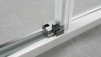 Душова кабіна без піддону Koer SR SC03-90x90x200-TR-07 прозоре скло Easy Clean 6мм, графіт (KR5359)