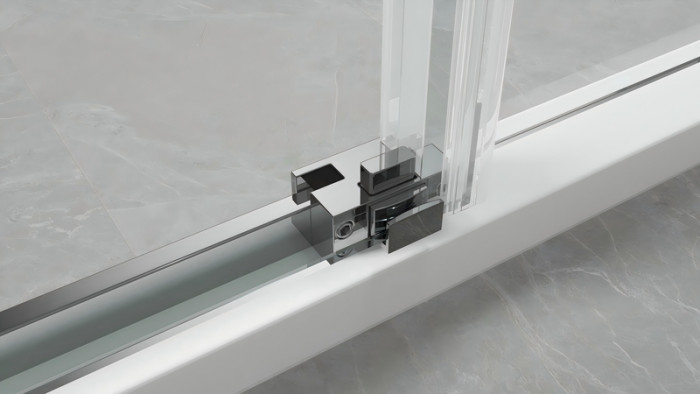 Душова кабіна без піддону Koer SR SC03-90x90x200-TR-07 прозоре скло Easy Clean 6мм, графіт (KR5359)