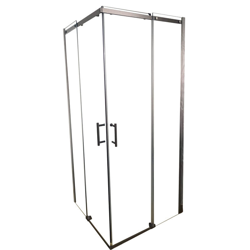 Душова кабіна без піддону Koer SR SC03-90x90x200-TR-07 прозоре скло Easy Clean 6мм, графіт (KR5359)