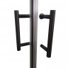 Душова кабіна без піддону Koer SR SC03-90x90x200-TR-07 прозоре скло Easy Clean 6мм, графіт (KR5359)