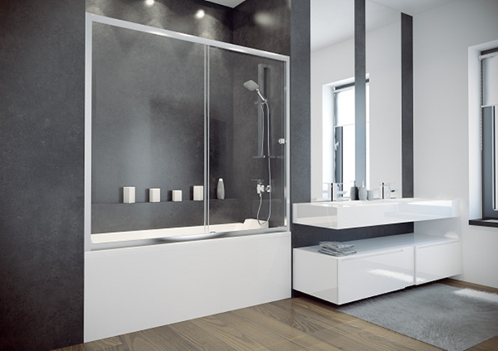 Шторка для ванни BESCO Duo Slide II 170x150