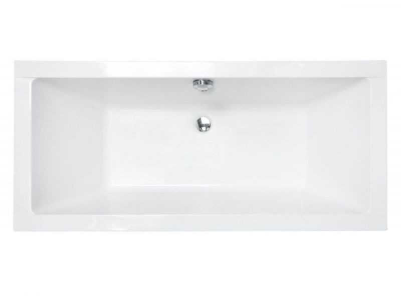 Ванна акрилова QUADRO SLIM 170х75 без ніг, БЕЗ отворів під ручки, без ручок