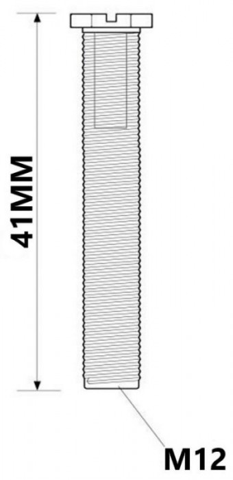 Шуруп для слива кухонной мойки 41 мм BSWFERRULE-41