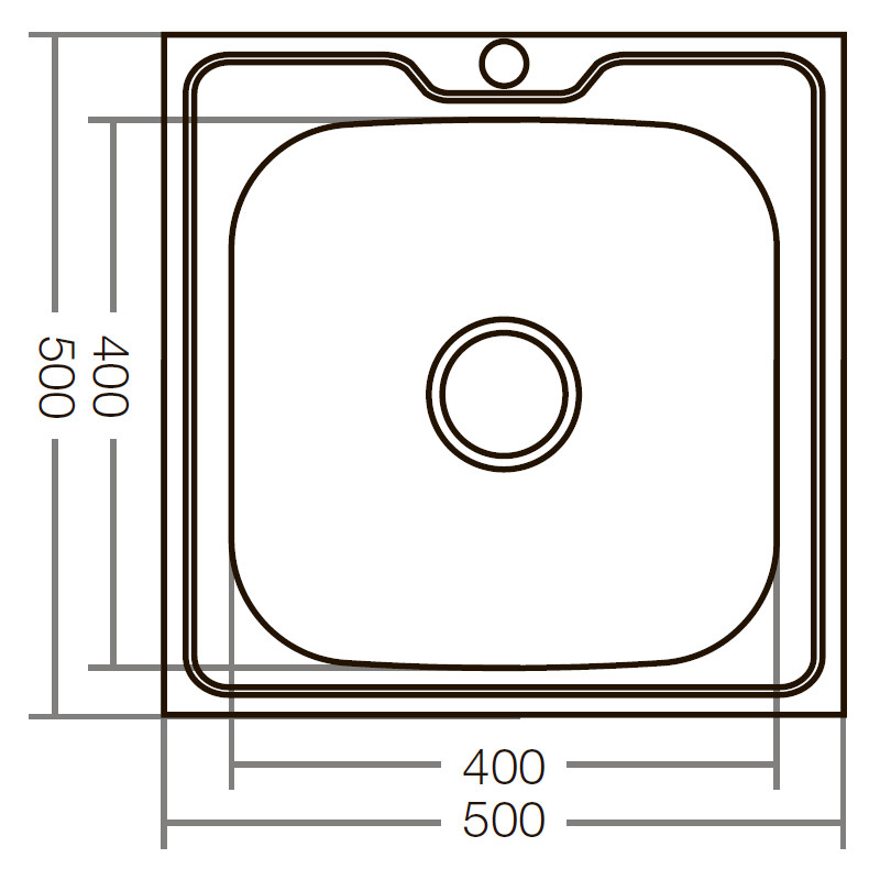 Кухонна мийка накладна Zerix Z5050-06-160E (Satin) (ZX1609)