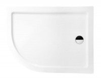 Піддон півкруглий SATURN Р правий 120х90х4/14 см (комплект з ногами)