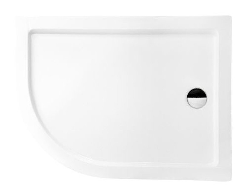 Піддон півкруглий SATURN Р правий 120х90х4/14 см (комплект з ногами)