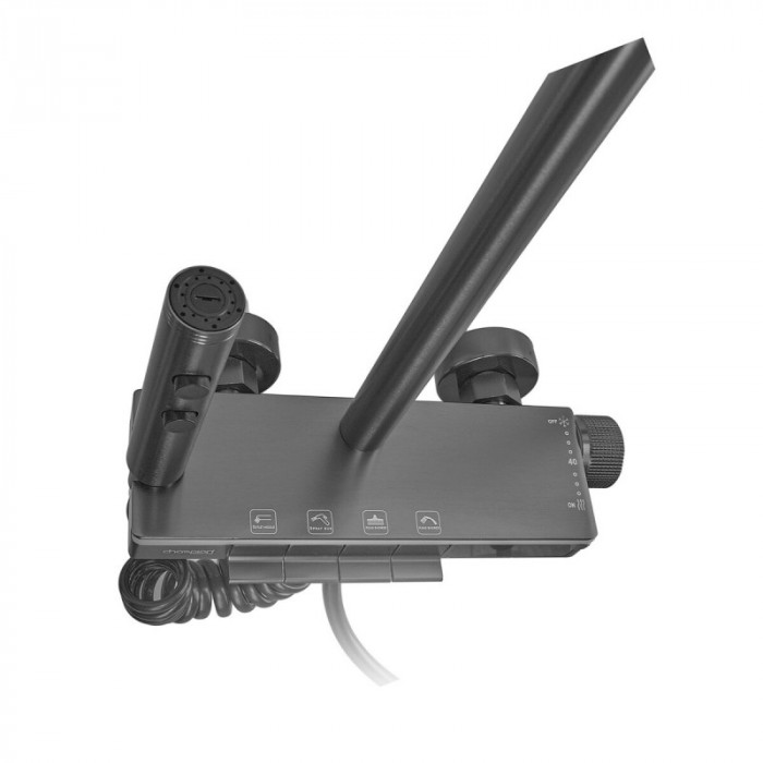 Душова колона Champion PBL-009-J Graphite зі змішувачем з кнопковим перемикачем, 4 режими (CH6500)