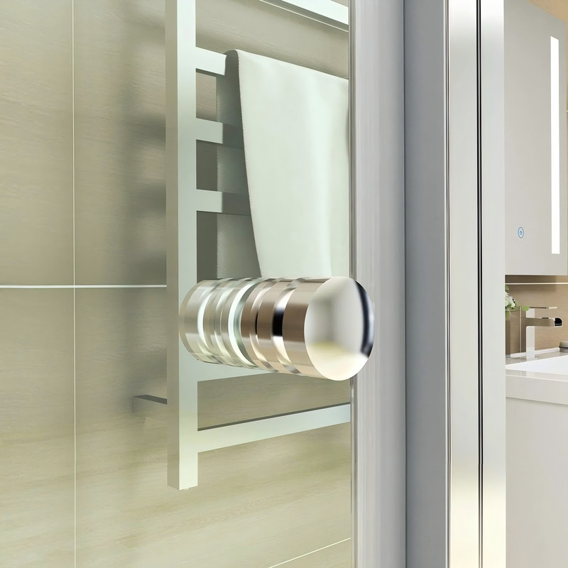 Душова кабіна без піддону Koer SR SC05-90x90x195-TR-01 прозоре скло Easy Clean 6мм, хром (KR5363)