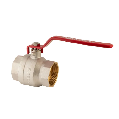 Кран кульовий Koer KR.214 - 2-1/2&quot; FF ГГР (ручка &quot;важіль&quot; червона) (KR4950)