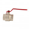 Кран кульовий Koer KR.214 - 2-1/2" FF ГГР (ручка "важіль" червона) (KR4950)