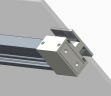 Двері в нішу Koer SR SD02-140x200-TR-01 прозоре скло Easy Clean 8мм, хром (KR5383)