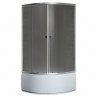 Душова кабіна з високим піддоном Mixxus PLAIN SCT01-90x90x195-GR SATIN сіре тоноване скло 4мм (MI6895)
