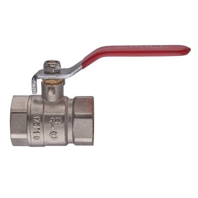 Кран кульовий Nolf classic NFC.611-10-1&quot; FF ГГВ, ручка &quot;важіль&quot; червона (NF3146)