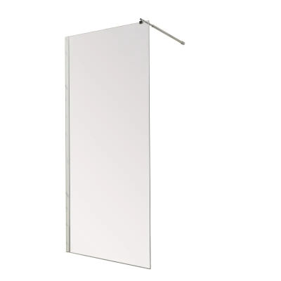 Душова перегородка Mixxus Premium FLAT SP01-120x200-TR Chrome Walk-In прозоре скло 8мм (MI6852)