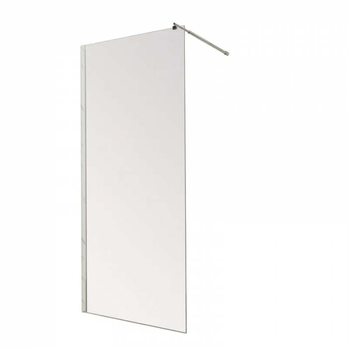 Душова перегородка Mixxus Premium FLAT SP01-120x200-TR Chrome Walk-In прозоре скло 8мм (MI6852)