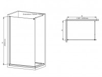 Душова перегородка Walk-In MIXXUS PREMIUM FLAT SP01-120x200-TR CHROME прозоре скло 8мм (MI6852)