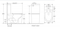Унітаз-компакт Mixxus Premium Bevel-0402-R 670x390x880mm, система змиву RIMLESS (MP6474)
