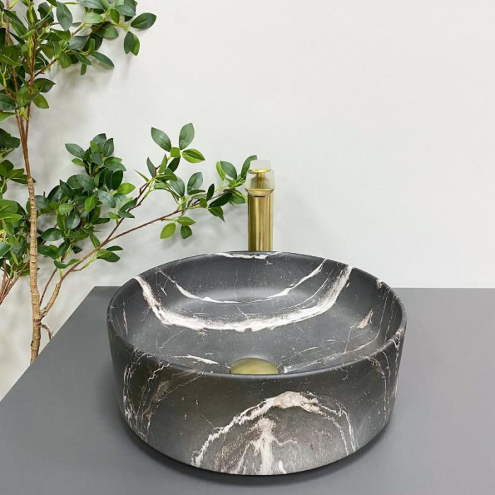 Умывальник (раковина) VBI PRATO BLACK ONYX MATT накладной