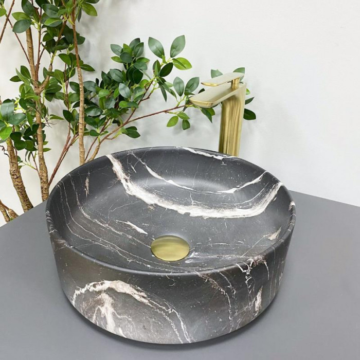 Умивальник (раковина) VBI PRATO BLACK ONYX MATT накладний