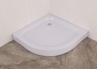 Душова кабіна з низьким піддоном Mixxus PLAIN SCT02-90x90x195-GR SATIN сіре тоноване скло 4мм (MI6898)