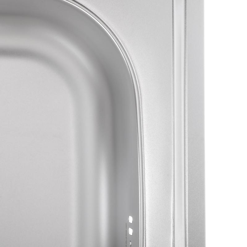 Кухонна мийка накладна Zerix Z5050-06-160E (Satin) (ZX1609)