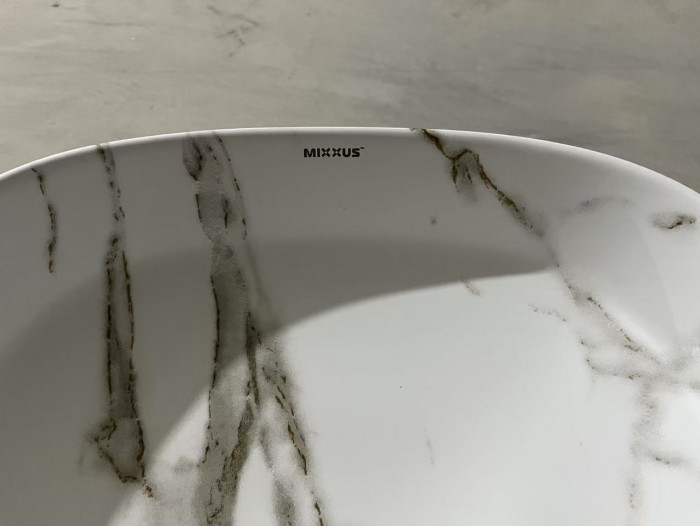Раковина накладна Mixxus Premium DIVERSE-0104 MARBLE 370х370х135mm (MP6537)