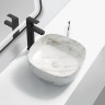 Раковина накладна MIXXUS PREMIUM DIVERSE-0104 MARBLE 370х370х135mm (MP6537)