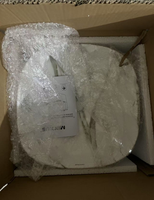 Раковина накладна Mixxus Premium DIVERSE-0104 MARBLE 370х370х135mm (MP6537)