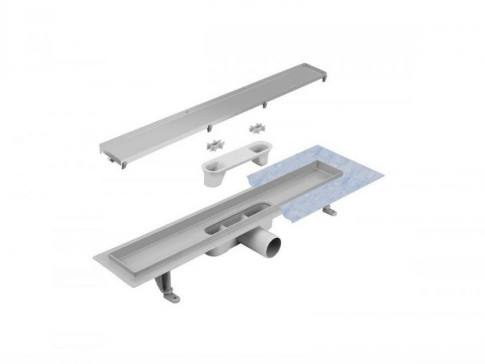 Лінійний душовий трап Virgo Basic 80