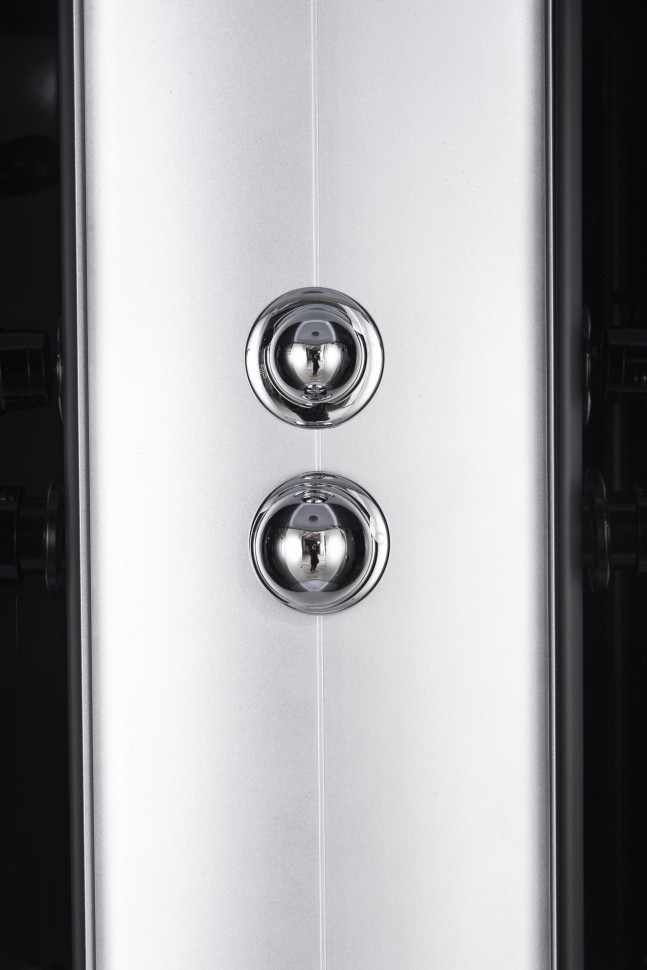Бокс душовий без гідромасажу Mixxus STRONG SB02-90x90x215-FB SATIN з низьким піддоном (MI6886)