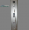 Бокс душовий без гідромасажу Mixxus STRONG SB02-90x90x215-FB SATIN з низьким піддоном (MI6886)