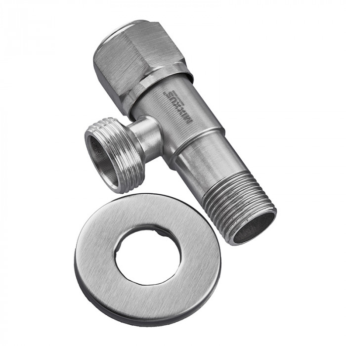 Кран для підключення сантехприладів Mixxus VAL-07-1/2x3/4 з нерж.ст.SUS304 (УПАКОВКА БЛІСТЕР) (MI6057)