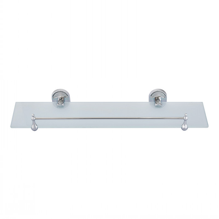 Полиця з обмежувачем (скло) Zerix AFB-0107 (ZX5042)