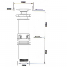 Раковина накладна MIXXUS PREMIUM STYLE-0201 520х375х140mm (донний клапан, отвір під змішувач) (MP6511)