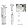 Раковина накладна MIXXUS PREMIUM STYLE-0201 520х375х140mm (донний клапан, отвір під змішувач) (MP6511)