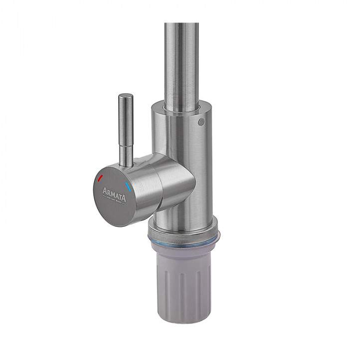 Змішувач для кухні Armata SUS-011(N) з нерж. сталі (без підведення)  (CH6485)