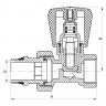 Вентиль прямий 1/2x1/2 "антіпротічка" Koer KR.903-Gi (KR0175)