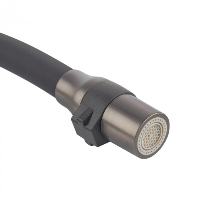 Кухонний змішувач з силік. виливом і вих. для питної води KOER KB-72006-07 (KR3382)