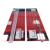 Двері у нішу розсувні KOER SR SD02-120x200-TR-01 прозоре скло EASY CLEAN 8мм хром (KR5384)