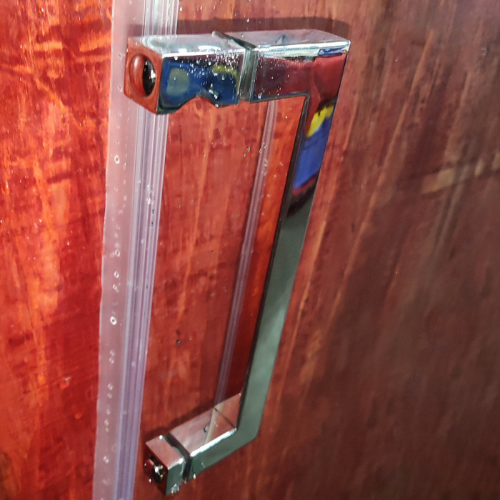 Двері в нішу Koer SR SD02-120x200-TR-01 прозоре скло Easy Clean 8мм, хром (KR5384)