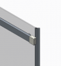 Двері у нішу розсувні KOER SR SD02-120x200-TR-01 прозоре скло EASY CLEAN 8мм хром (KR5384)