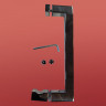 Двері у нішу розсувні KOER SR SD02-120x200-TR-01 прозоре скло EASY CLEAN 8мм хром (KR5384)