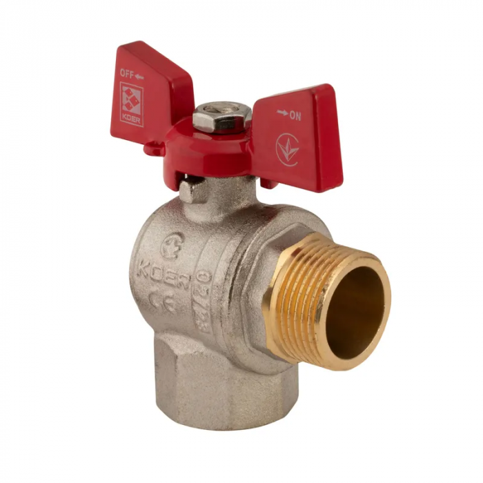 Кран кульовий Koer 3/4" ГШМ кутовий (KR.208) (KR2806)