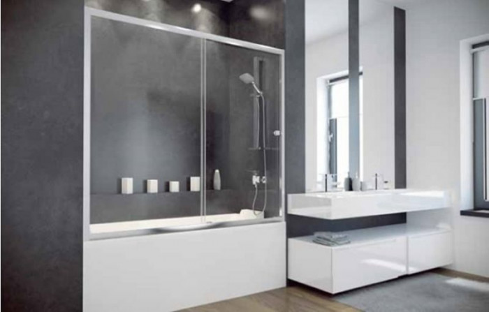 Шторка для ванни BESCO Duo Slide II 150x150