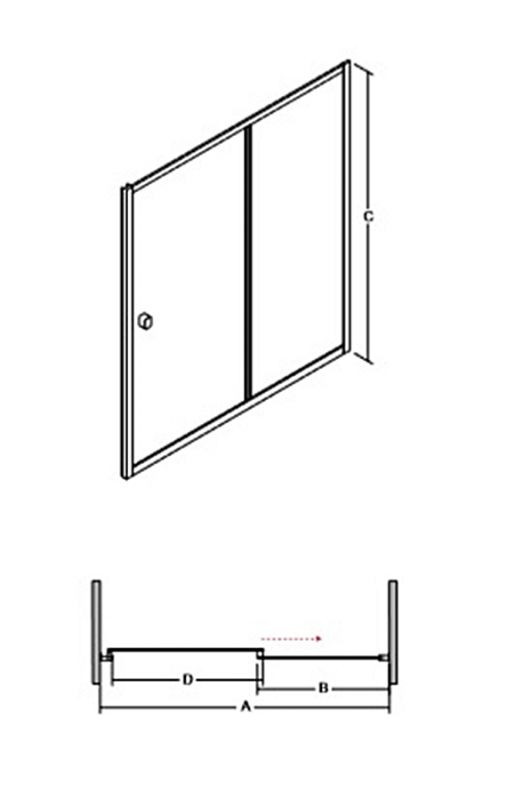 Шторка для ванни BESCO Duo Slide II 150x150